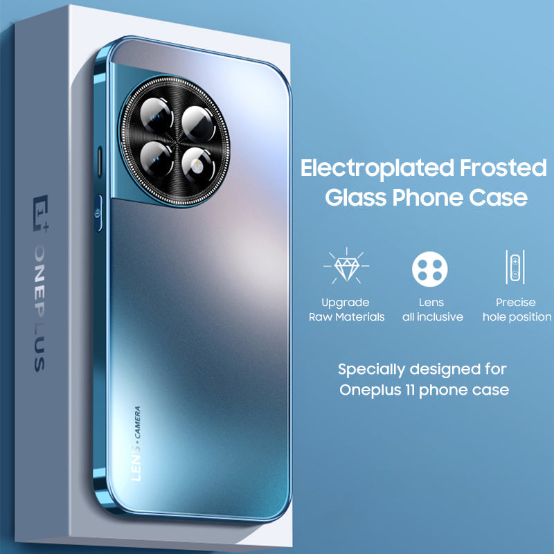 OnePlus Series | Electroplated Tempered Glass Phone Case