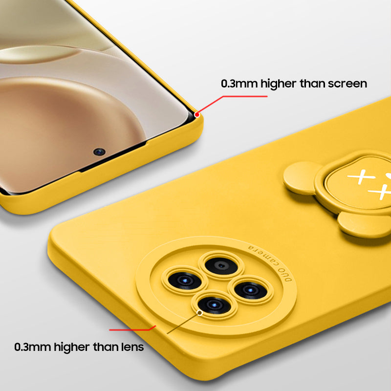OnePlus Series | Gloomy Bear Liquid Silicone Holder Mobile Phone Case
