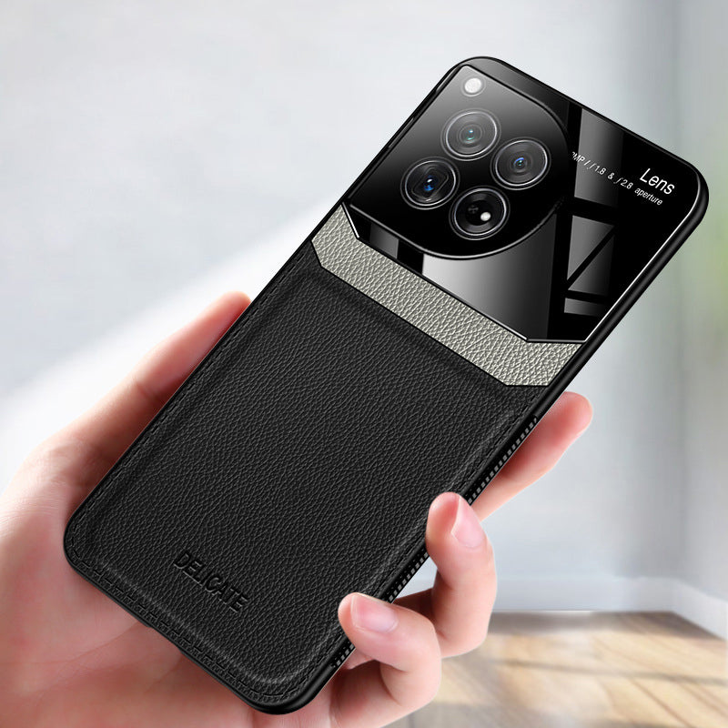 OnePlus series | Contrast Color Stitching Leather Phone Case