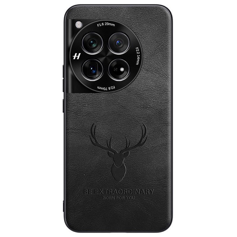 OnePlus series | Elk Engraved Mobile Phone Leather Case