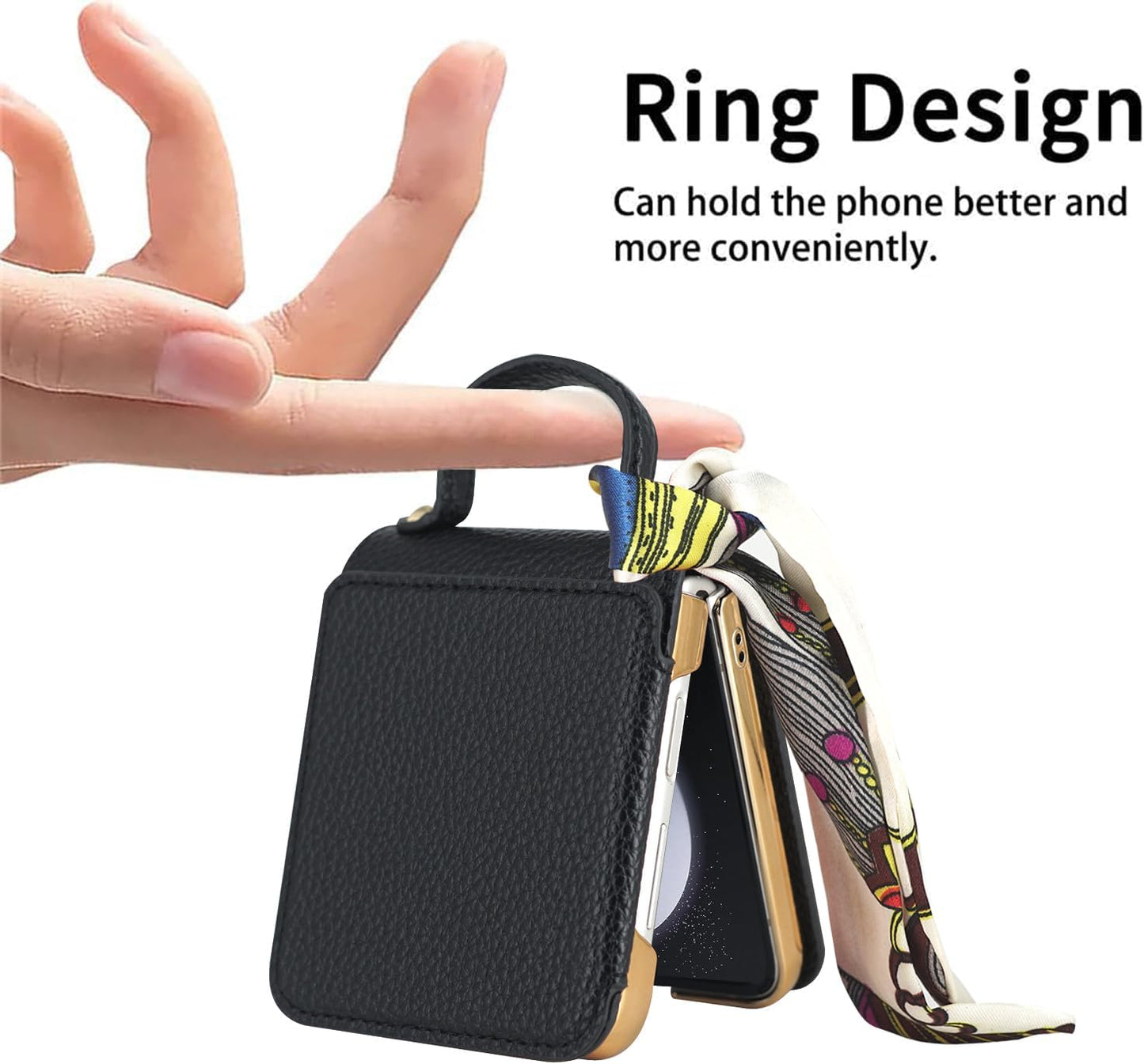 SHIEID Luxury Leather Galaxy Z Flip 5 Case