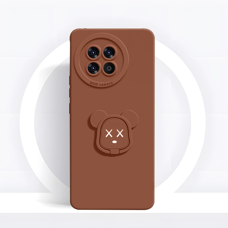 OnePlus Series | Gloomy Bear Liquid Silicone Holder Mobile Phone Case