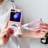 Samsung Galaxy Z Flip 5 / Strawberry puppy sticker + Hat bracelet