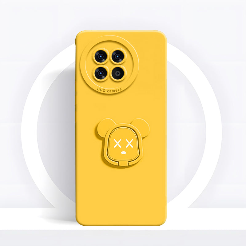 OnePlus Series | Gloomy Bear Liquid Silicone Holder Mobile Phone Case