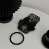 For iPhone 14Pro Max / style 5 Black flower bow + black bracelet