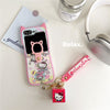 Galaxy Z Flip 6 / 【Concert Sanrio】●Cat ear soft shell + ring buckle + magic pendant