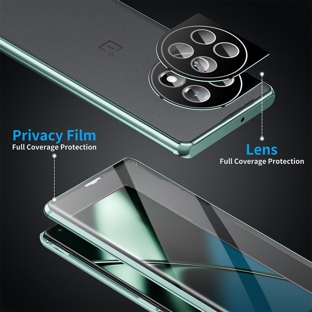 OnePlus Series | Metal Magnetic Frame Double-Sided Glass Mobile Phone Case