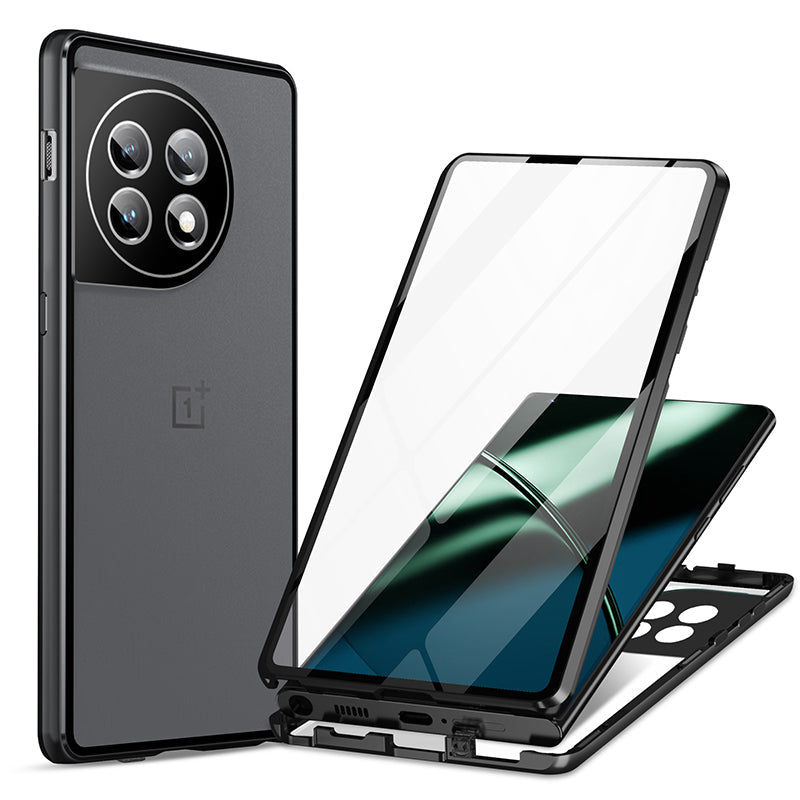 OnePlus Series | Metal Magnetic Frame Double-Sided Glass Mobile Phone Case