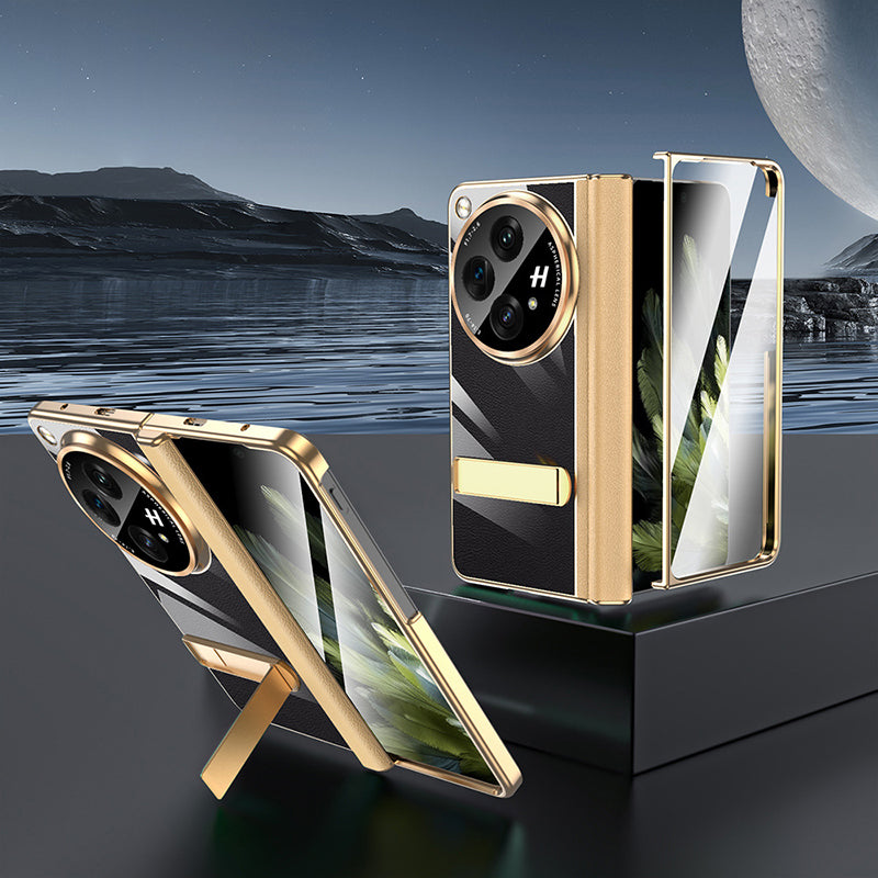 Oneplus-Open Series | Electroplated Transparent Bracket Mobile Phone Case