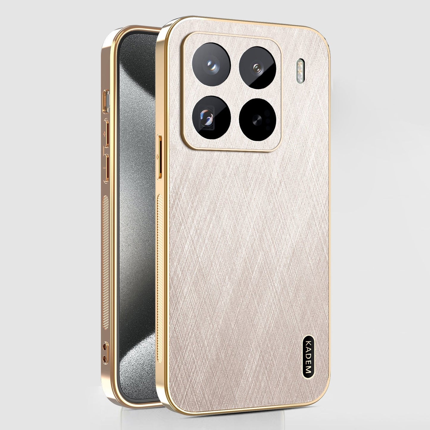 Xiaomi Series | Luxurious Gold and Silver Brocade Leather Case