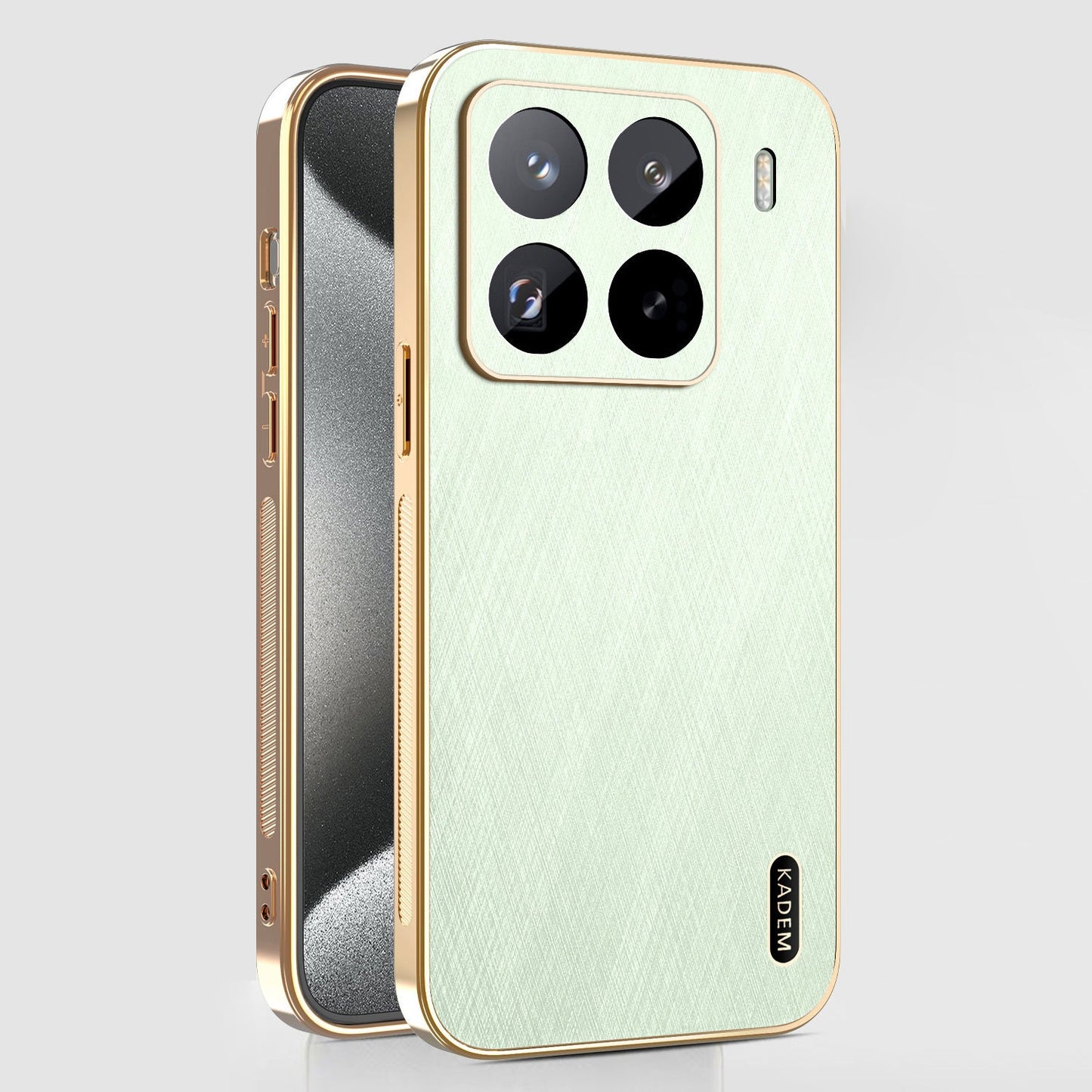 Xiaomi Series | Luxurious Gold and Silver Brocade Leather Case