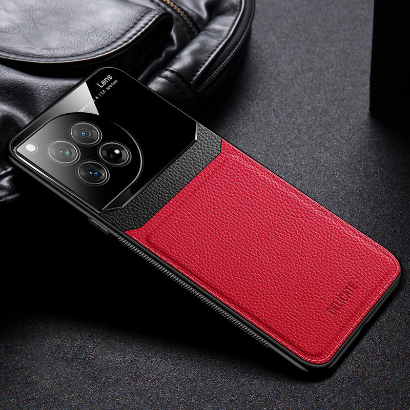 OnePlus series | Contrast Color Stitching Leather Phone Case