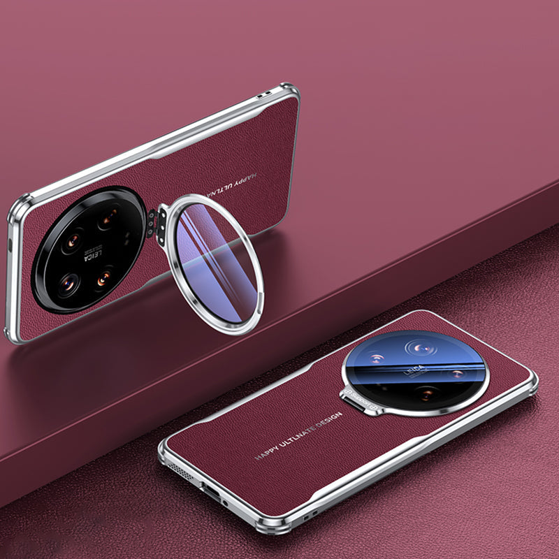 Xiaomi Series | All-Inclusive Lens Mount Leather Case