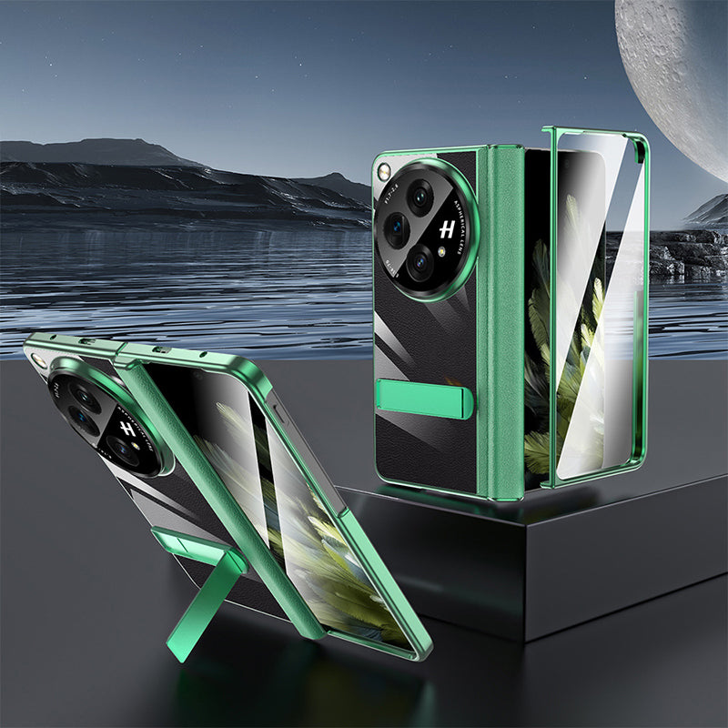 Oneplus-Open Series | Electroplated Transparent Bracket Mobile Phone Case