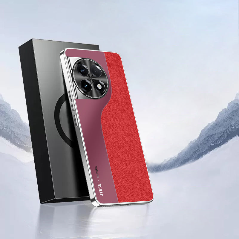 OnePlus Series | Spliced leather Phone Case
