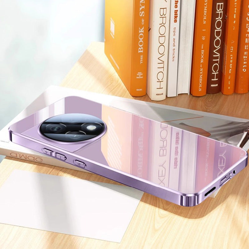 OnePlus Series | Electroplated Tempered Glass Phone Case