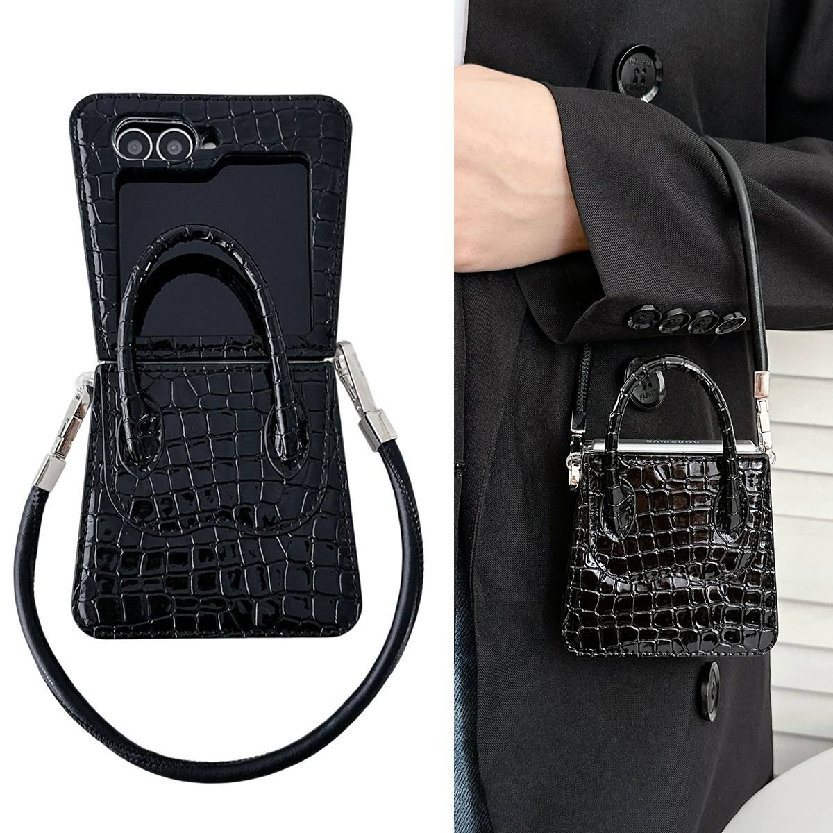 LuxeBag™ Designer Case – Mini Purse Style for Galaxy Z Flip 6