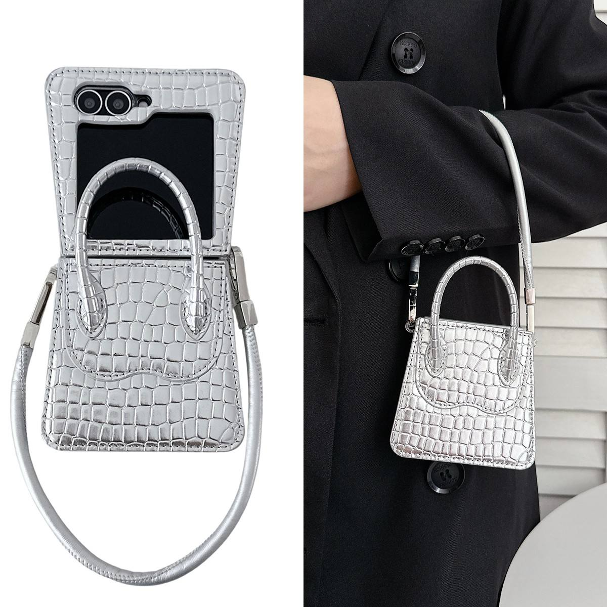 LuxeBag™ Designer Case – Mini Purse Style for Galaxy Z Flip 6
