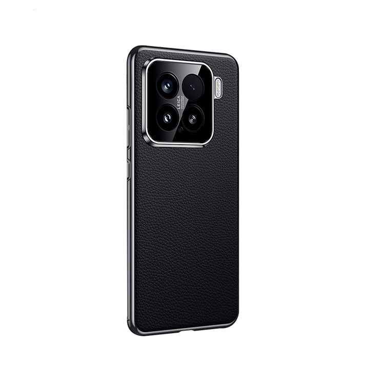 Xiaomi Series | Electroplated Genuine Leather Pebbled Phone Case