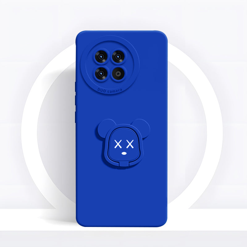 OnePlus Series | Gloomy Bear Liquid Silicone Holder Mobile Phone Case