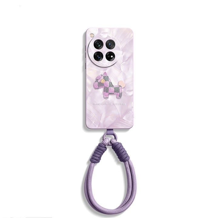 OnePlus Series | Integrated Wrist Strap Lanyard Liquid Silicone Phone Case