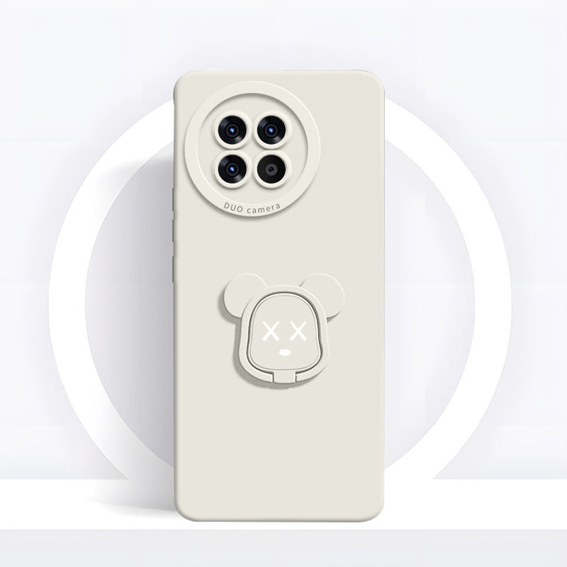 OnePlus Series | Gloomy Bear Liquid Silicone Holder Mobile Phone Case