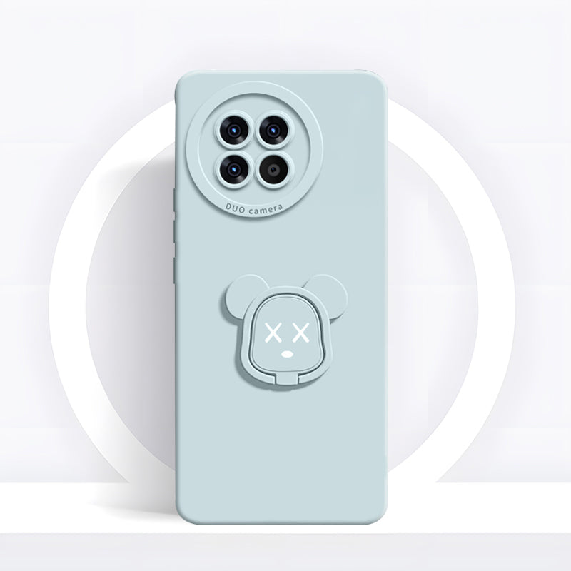 OnePlus Series | Gloomy Bear Liquid Silicone Holder Mobile Phone Case