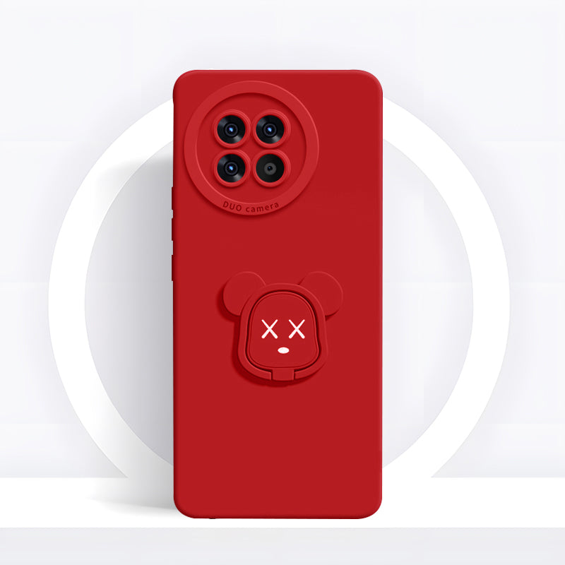 OnePlus Series | Gloomy Bear Liquid Silicone Holder Mobile Phone Case