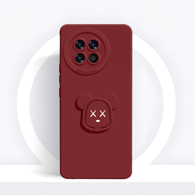 OnePlus Series | Gloomy Bear Liquid Silicone Holder Mobile Phone Case
