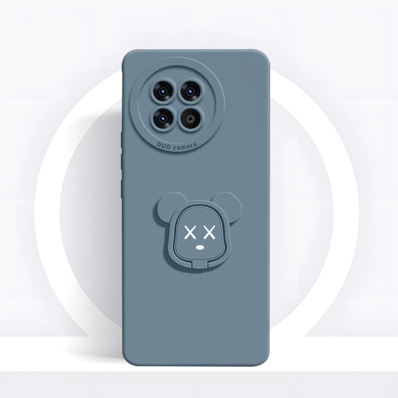OnePlus Series | Gloomy Bear Liquid Silicone Holder Mobile Phone Case