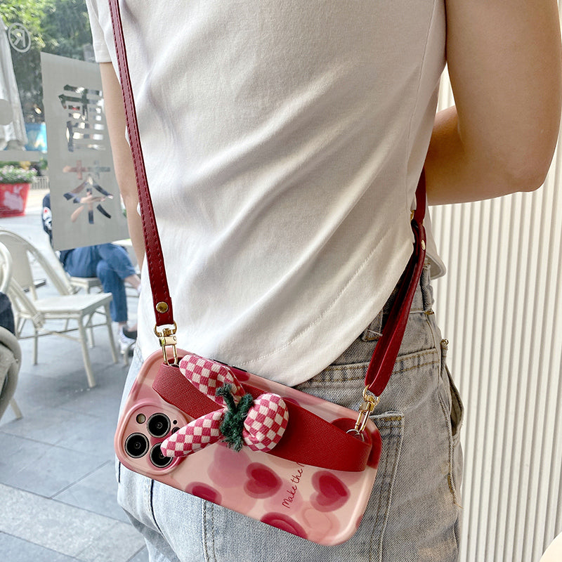 Rabbit Love iPhone Case - Stylish Crossbody