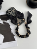 For iPhone 14Pro Max / style 6 Black flower bow + black scarf