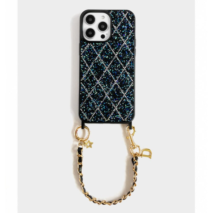 Green Diamond Rhombus iPhone Case - Elegant & Portable