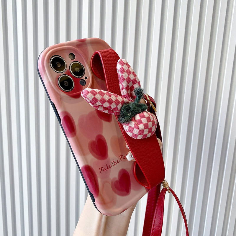 Rabbit Love iPhone Case - Stylish Crossbody