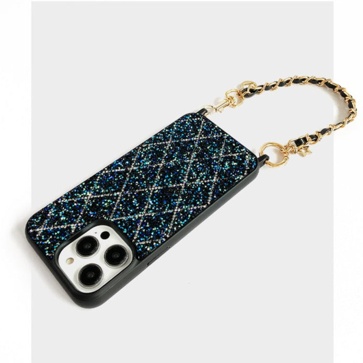 Green Diamond Rhombus iPhone Case - Elegant & Portable