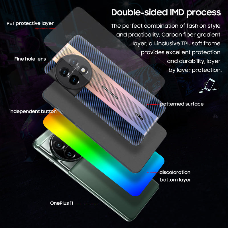 OnePlus Series | Laser Gradient Ultra-Thin Matte Phone Case