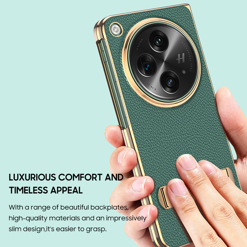 Oneplus-Open Series | Business Electroplated Leather Case