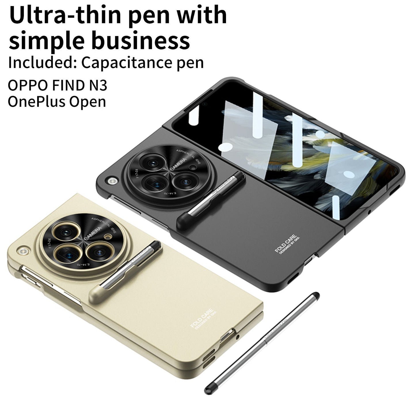 Oneplus-Open Series | Ultra-Thin Matte Phone Case (With Pen)