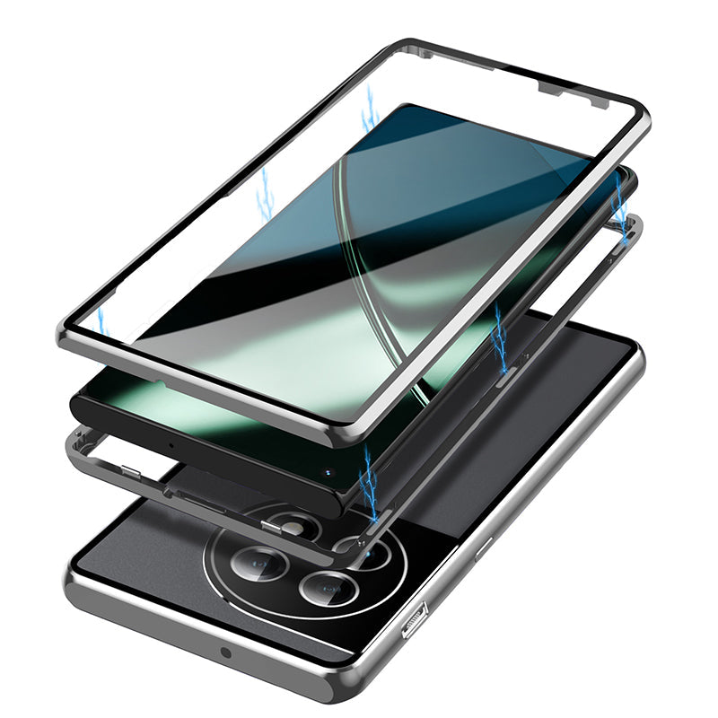 OnePlus Series | Metal Magnetic Frame Double-Sided Glass Mobile Phone Case