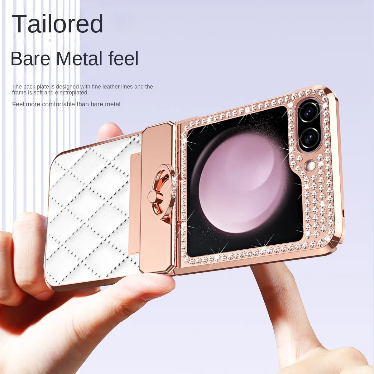 Luxury Leather Pattern Folding Protective Case