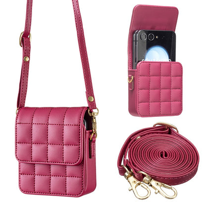 Quilted Crossbody Bag for Samsung Z Flip & Motorola Razr