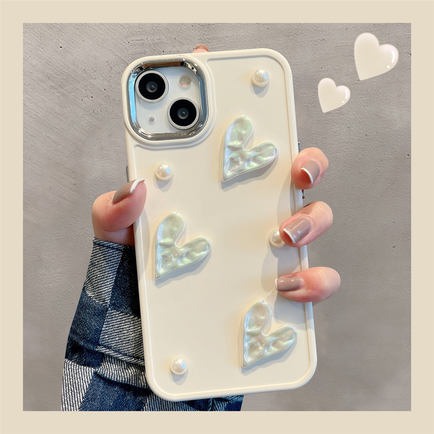 Love Pearl Bow iPhone Case