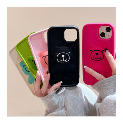 3D Bear iPhone Case: Cute & Protective