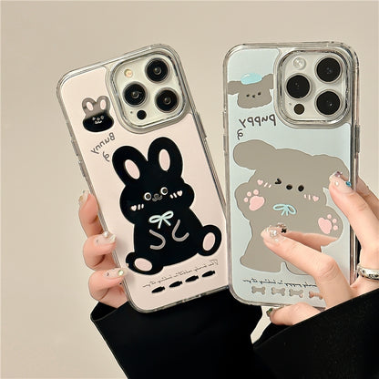 Cartoon Mirror iPhone Case: Cute & Protective