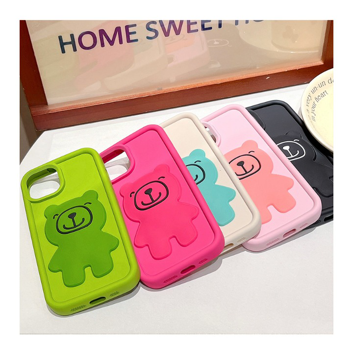 3D Bear iPhone Case: Cute & Protective