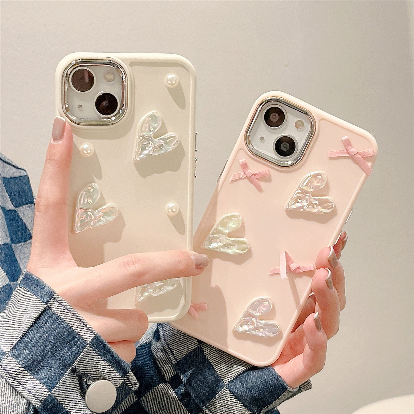 Love Pearl Bow iPhone Case