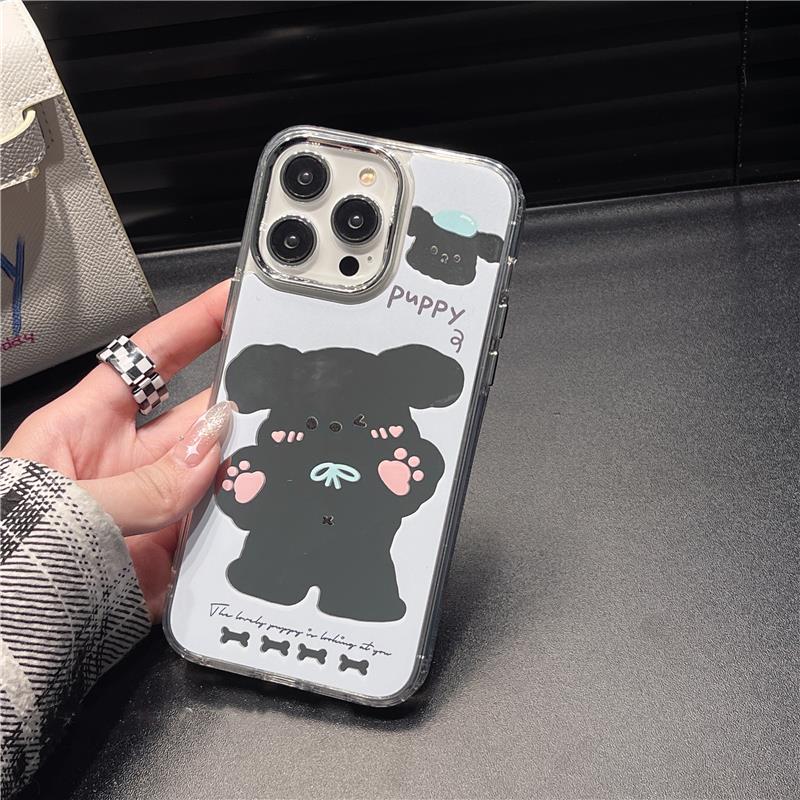 Cartoon Mirror iPhone Case: Cute & Protective