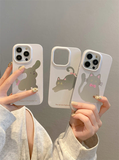 Charming Pet Dual-Layer iPhone Case: Elegance & Protection