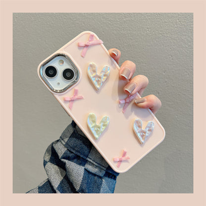 Love Pearl Bow iPhone Case