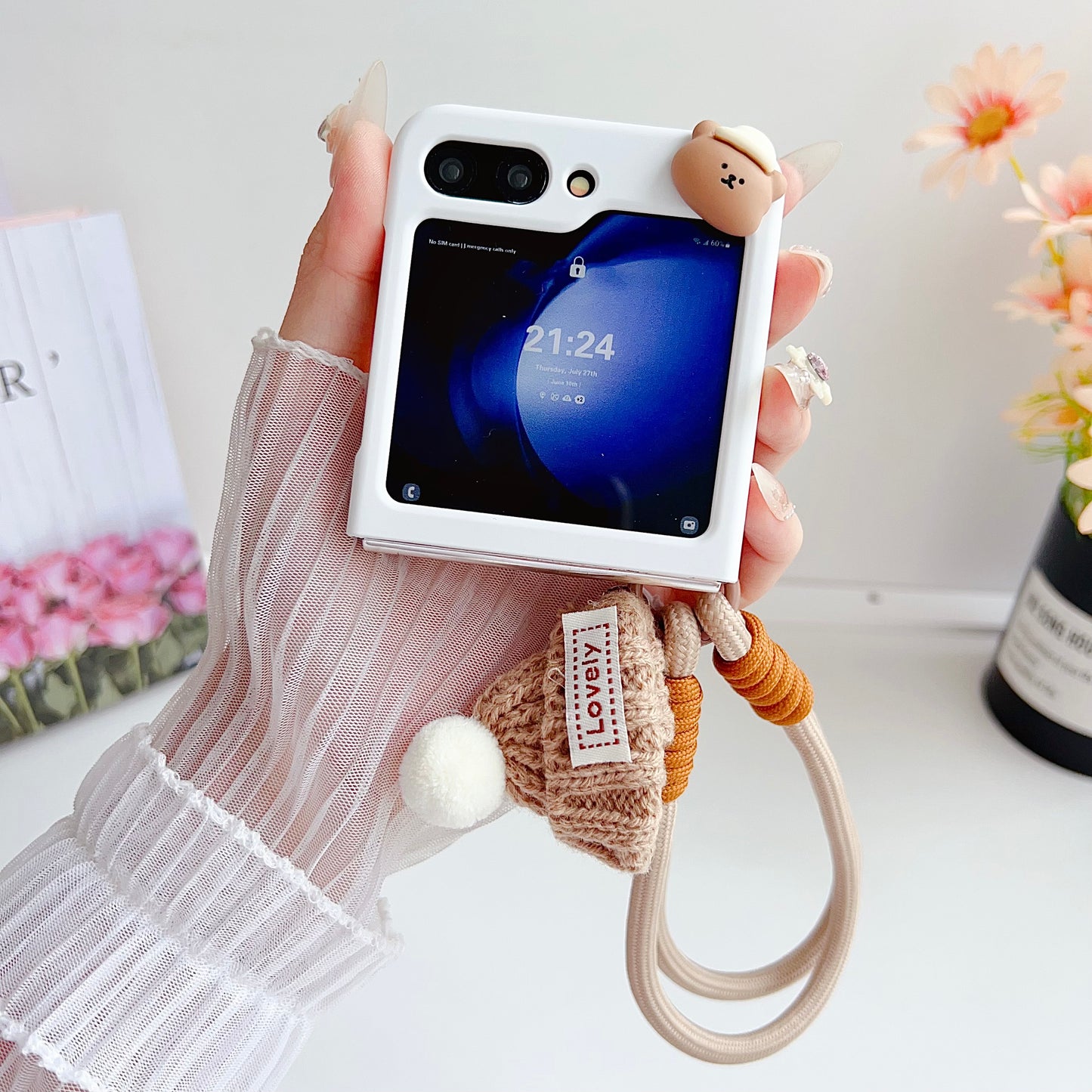 Cute Embroidered Animal Case For Samsung Galaxy Z Flip series